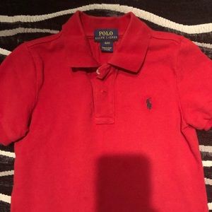 Vibrant red polo, excellent condition